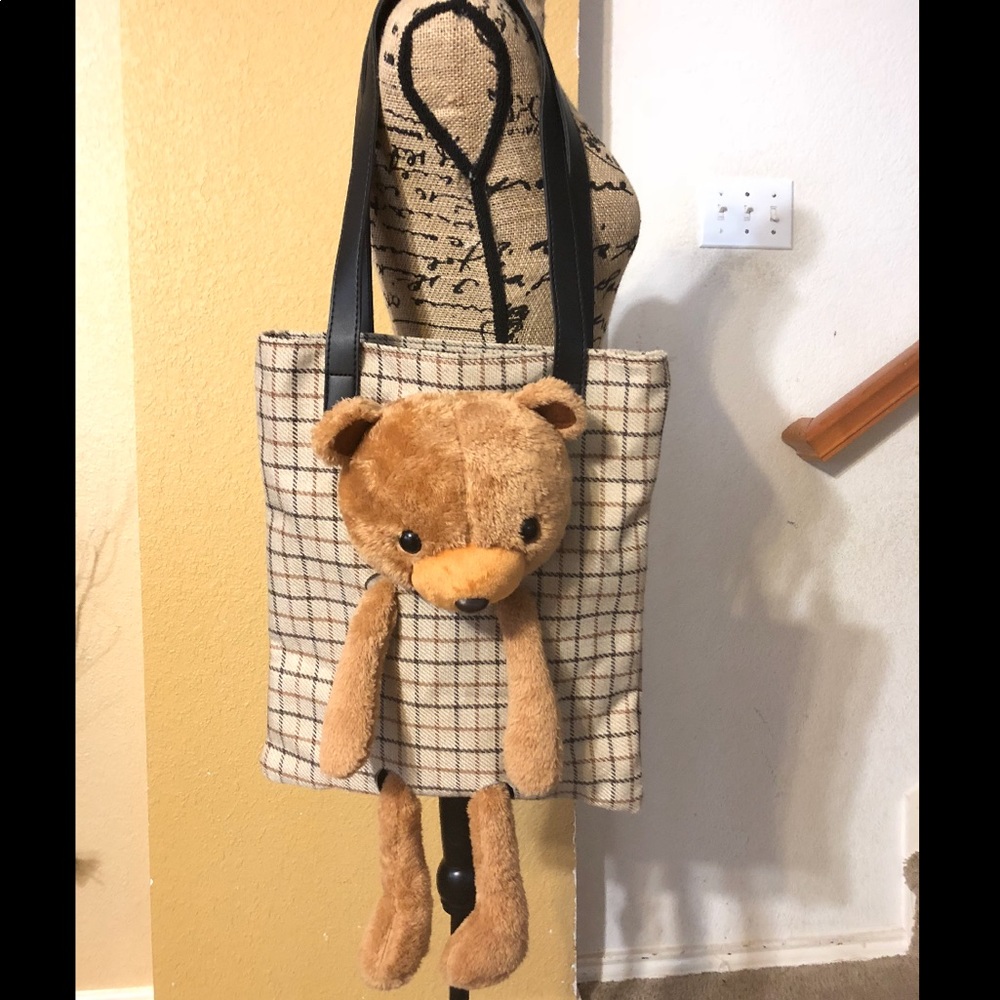Teddy Bear Canvas Tote Bags - Picture 8 of 8